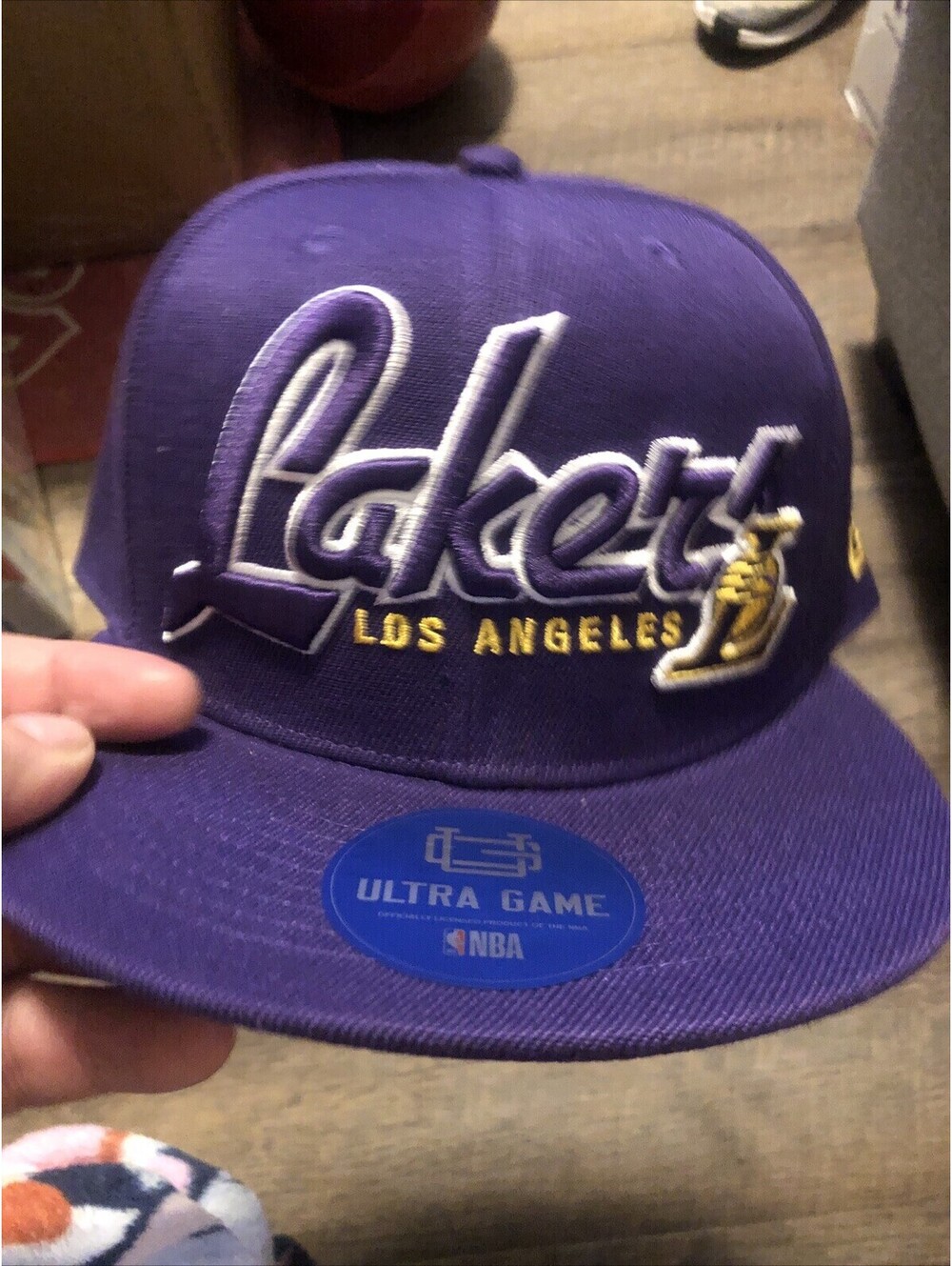 NBA Los Angeles Lakers Hat. Purple SnapBack One Size Fits All